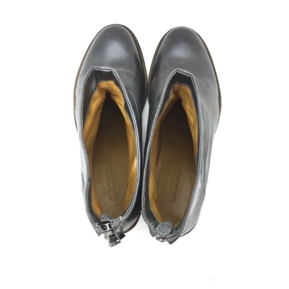 𝅺BLACKSTONE Fumo Leather Ankle Bootie Stone Gray - Picture 4 of 8